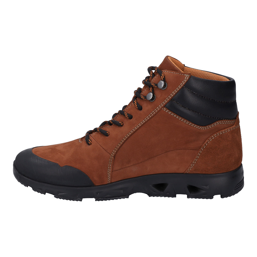 Josef Seibel Noih 53 Ladies Rust Leather Waterproof Lace Up Ankle Boots-elevate your sole