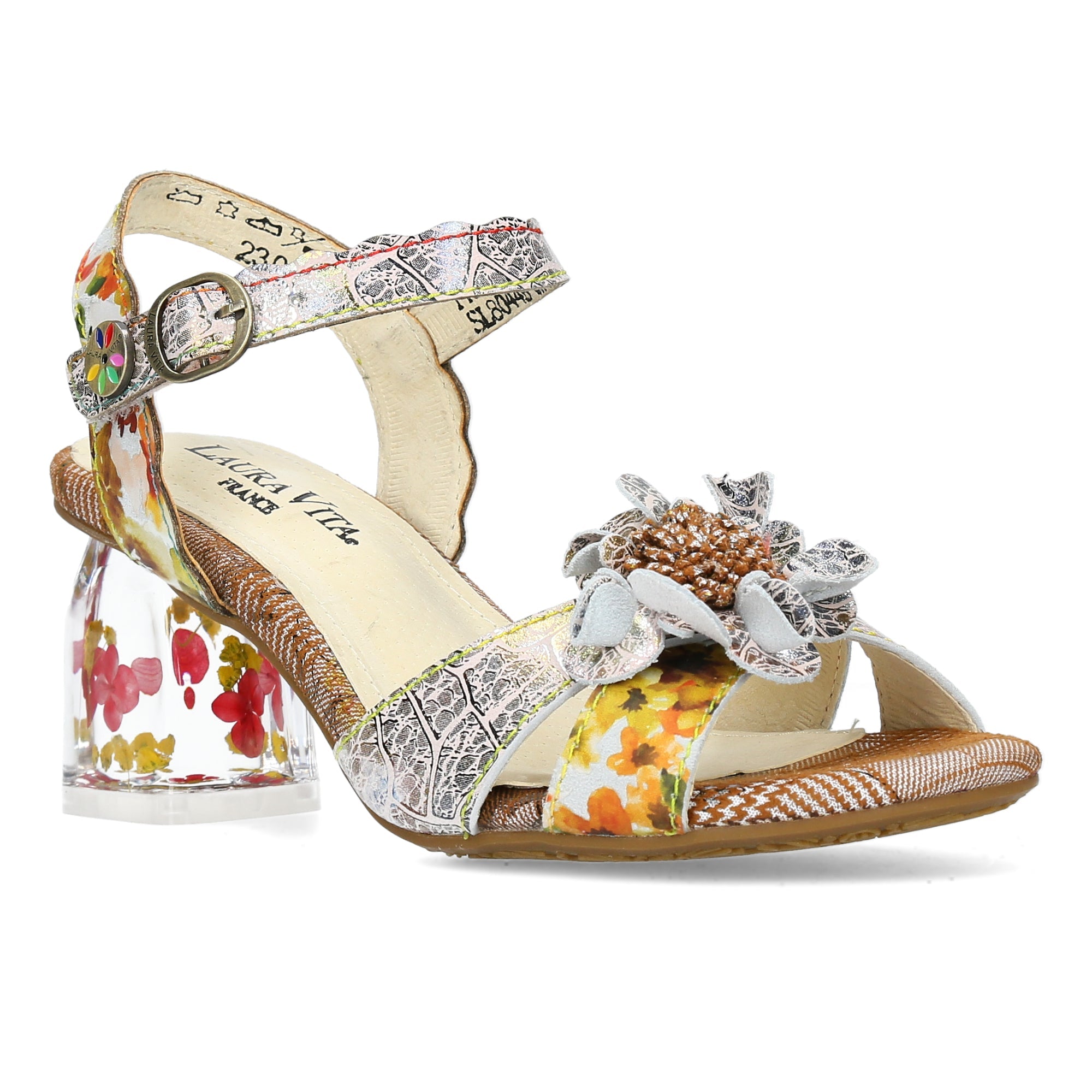 Laura Vita Framboiseo 03 Ladies Coffee Leather Touch Fastening