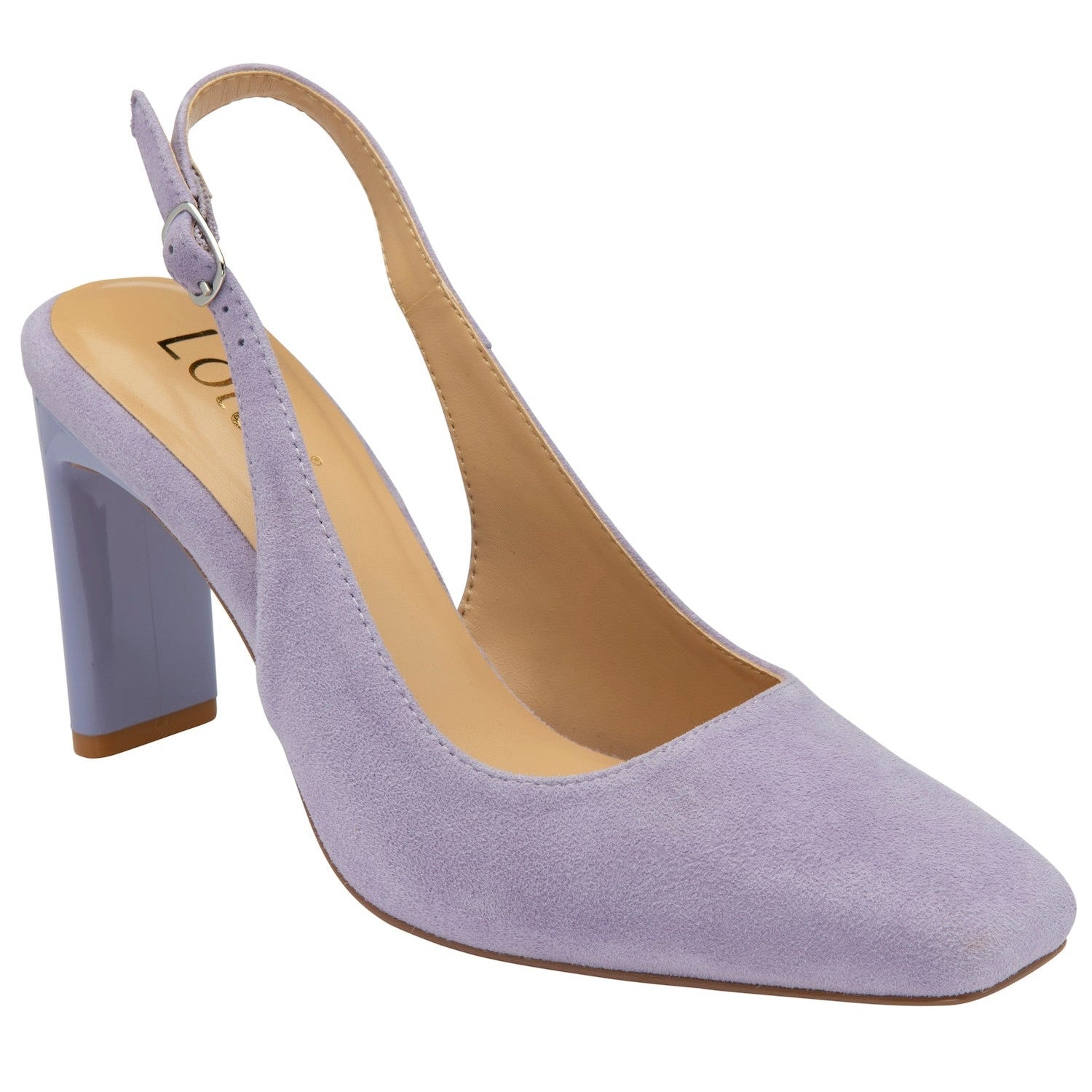 Lotus Anita Ladies Lilac Suede Sling Back Heels-elevate your sole