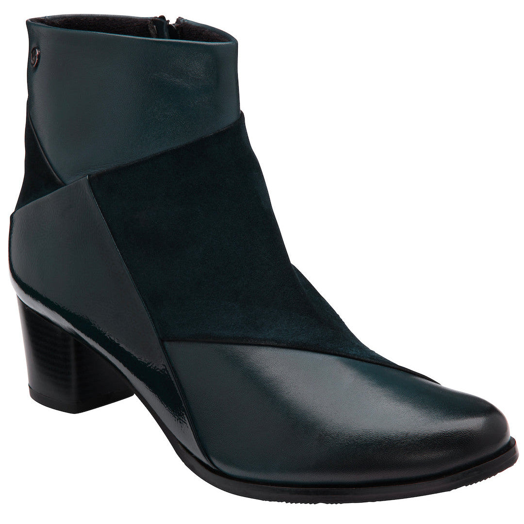 Lotus Booker Ladies Black Leather Side Zip Ankle Boots