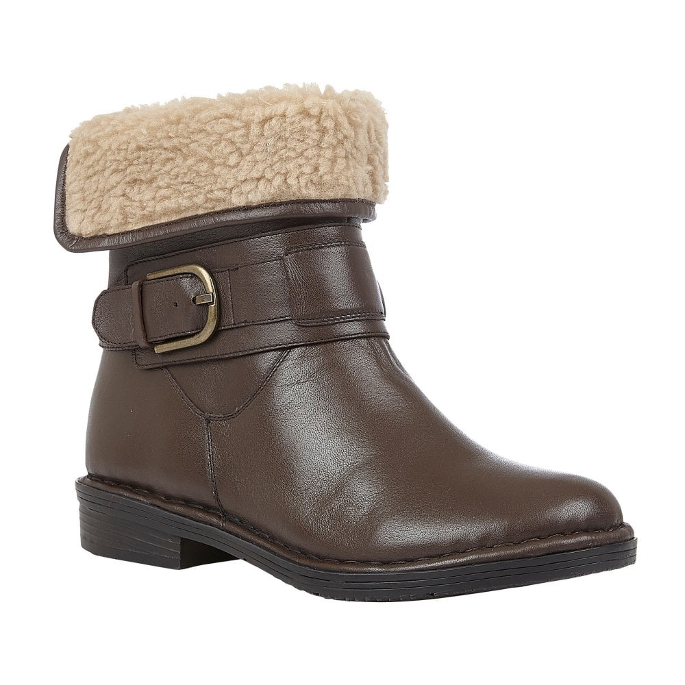 Lotus Matterhorn Ladies Brown Leather Ankle Boots elevate your