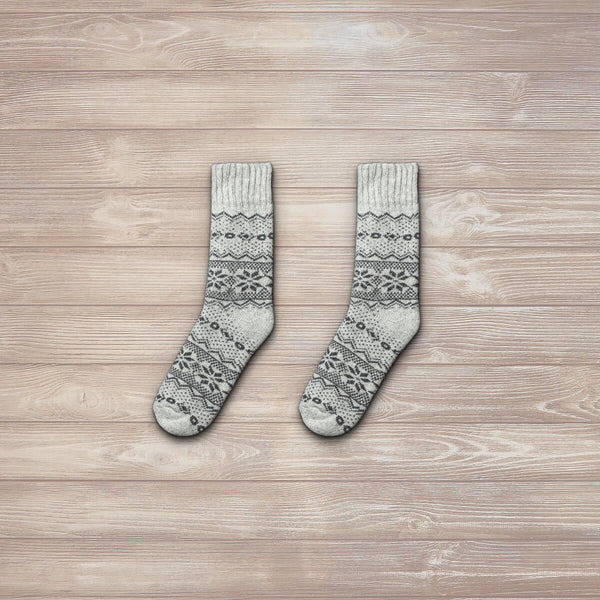 Nordic Socks Unisex Bergen Wool White-elevate your sole