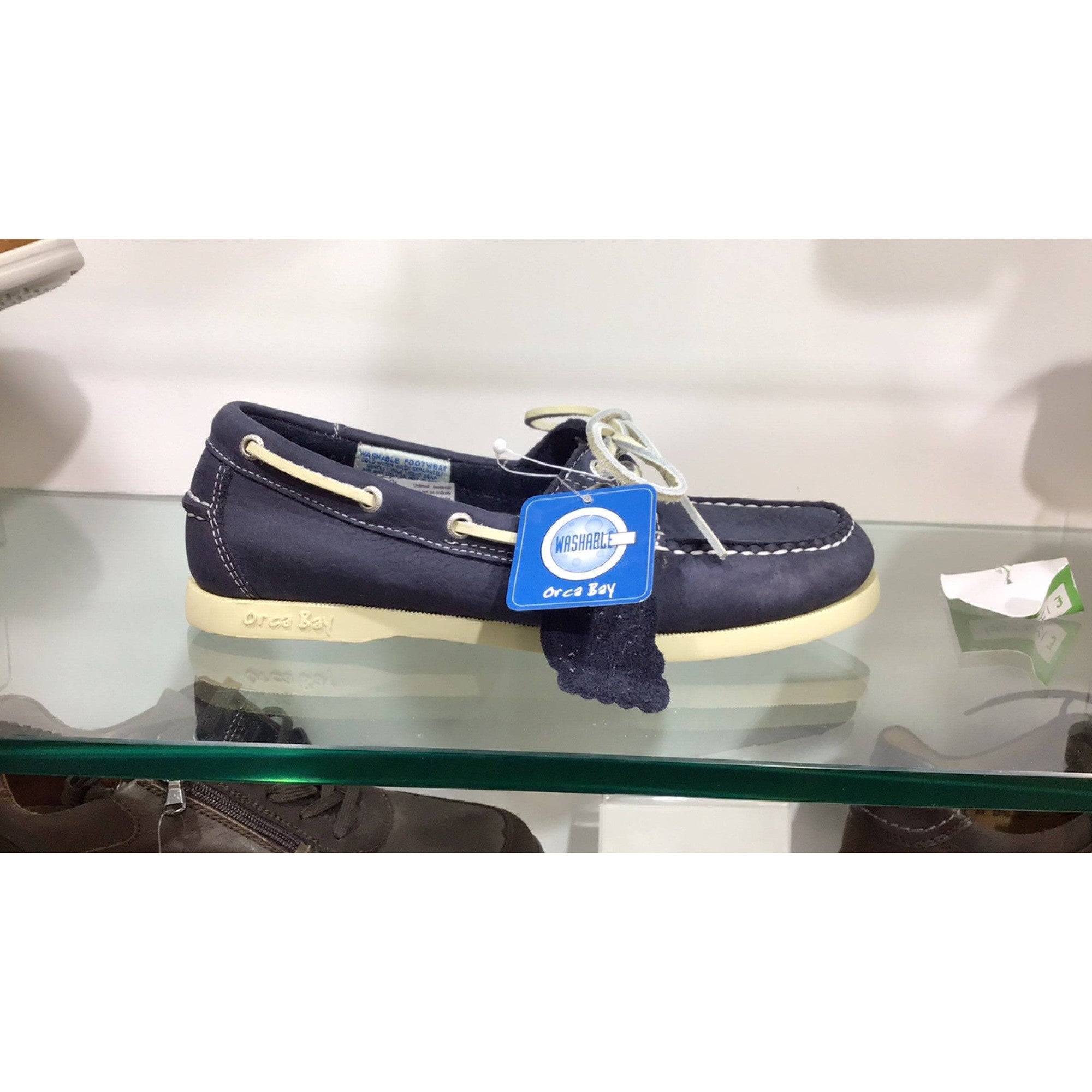 Orca Bay Sandusky Ladies Indigo Leather Deck Shoes-elevate your