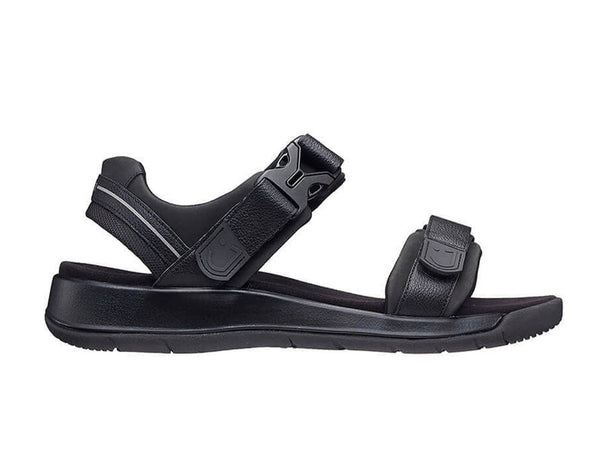 Joya Capri III Mens Black Nubuck Arch Support Touch Fastening Sandals