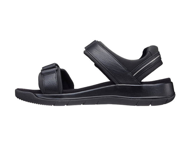 Joya Capri III Mens Black Nubuck Arch Support Touch Fastening Sandals