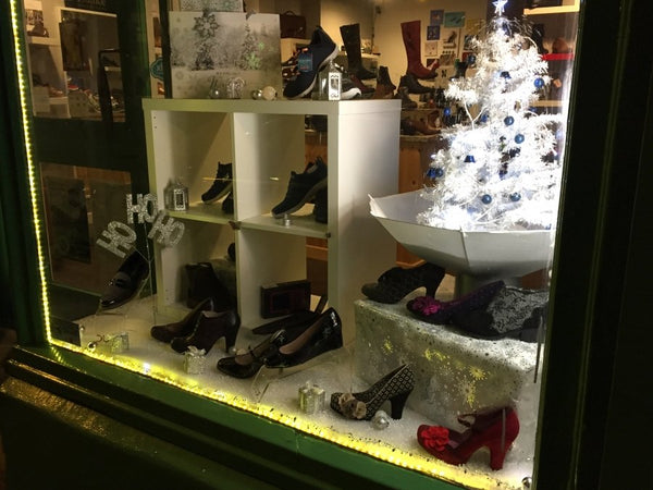 Christmas Window at elevate your sole
