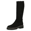 Caprice 25607-41 044 Ladies Black Textile Side Zip Knee High Boots