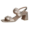 Caprice 9-28317-42 978 Ladies Light Gold Leather Buckle Sandals