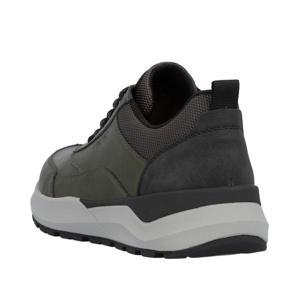 Rieker 06000-54 Mens Green Zip & Lace Shoes