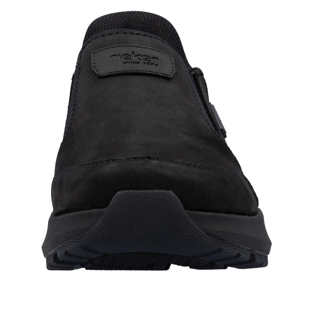 Rieker 06052-00 Ready2Go Mens Black Suede Water Resistant Slip On Shoes