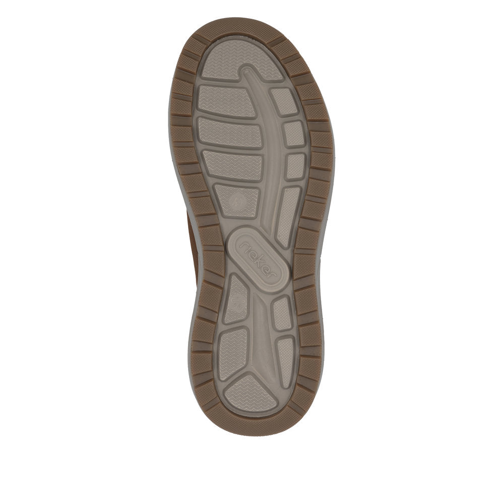 Rieker 06052-22 Ready2Go Mens Brown Suede Water Resistant Slip On Shoes