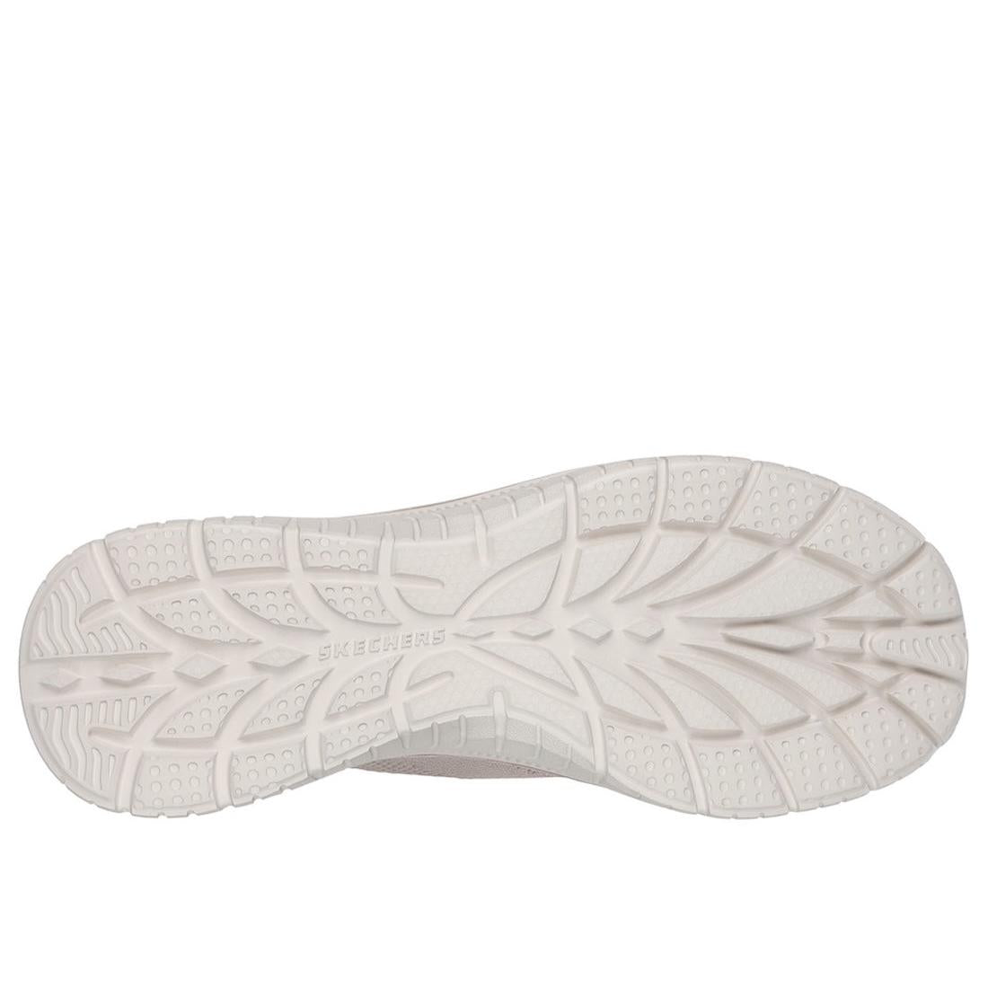 Skechers 104425 Virtue Sleek Ladies Taupe Textile Slip On Trainers