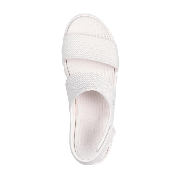 Skechers 111461 Arch Fit Footsteps Sunny Days Ladies White Other Arch Support Elasticated Sandals