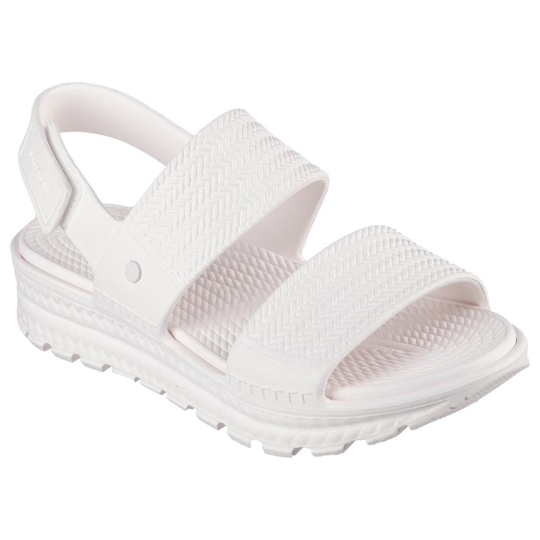 Skechers 111461 Arch Fit Footsteps Sunny Days Ladies White Other Arch Support Elasticated Sandals