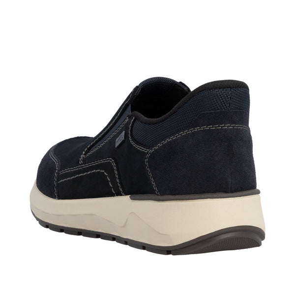Rieker 11551-14 Ready2Go Mens Blue Suede Water Resistant Slip On Shoes