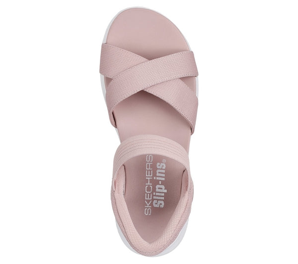 Skechers 119975 Ultra Flex 3.0 Never Better Ladies Blush Textile Elasticated Sandals