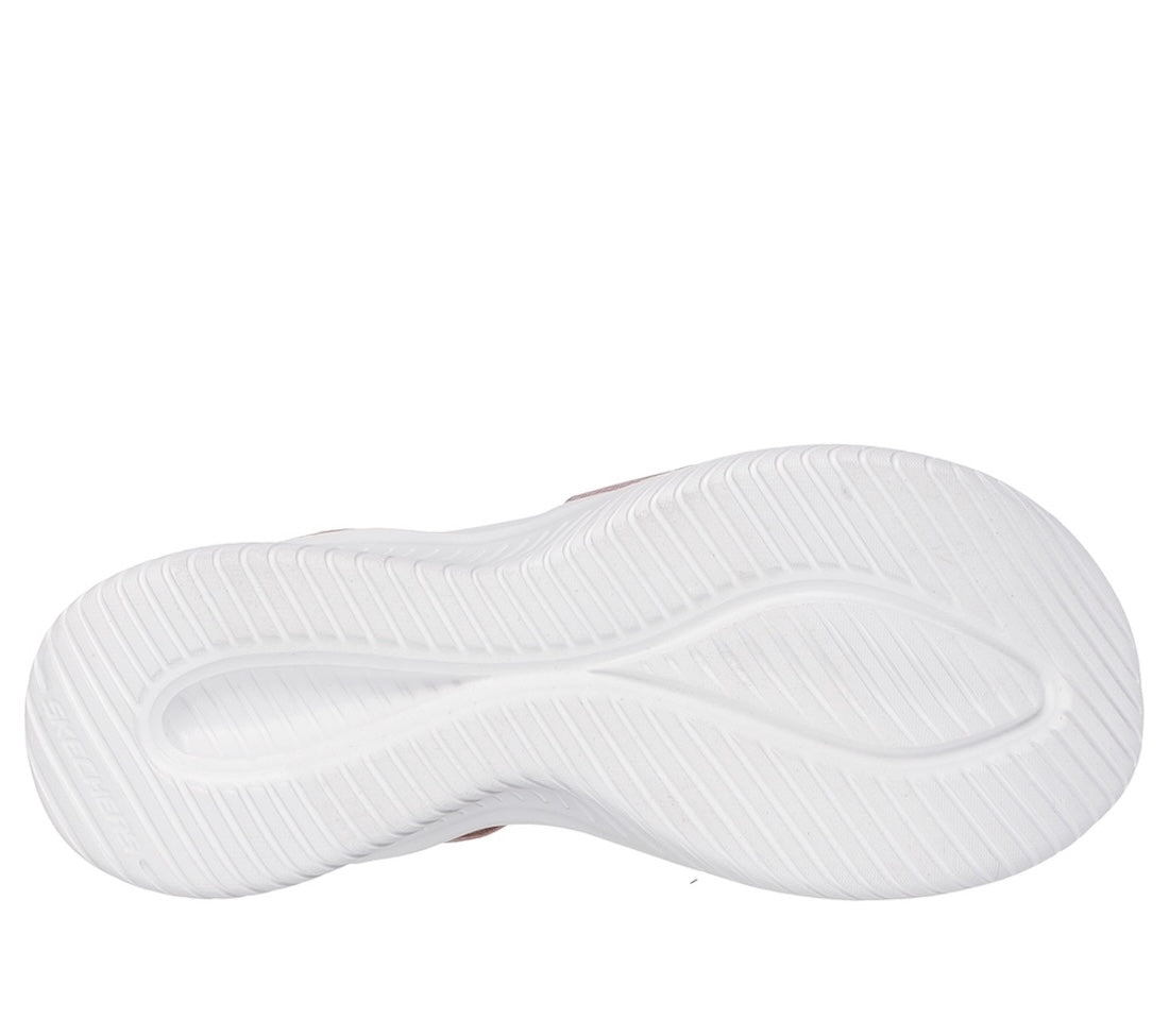 Skechers 119975 Ultra Flex 3.0 Never Better Ladies Blush Textile Elasticated Sandals