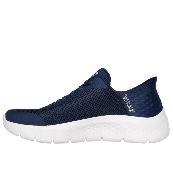 Skechers 124836 Go Walk Flex Grand Entry Ladies Navy/White Textile Slip On Trainers