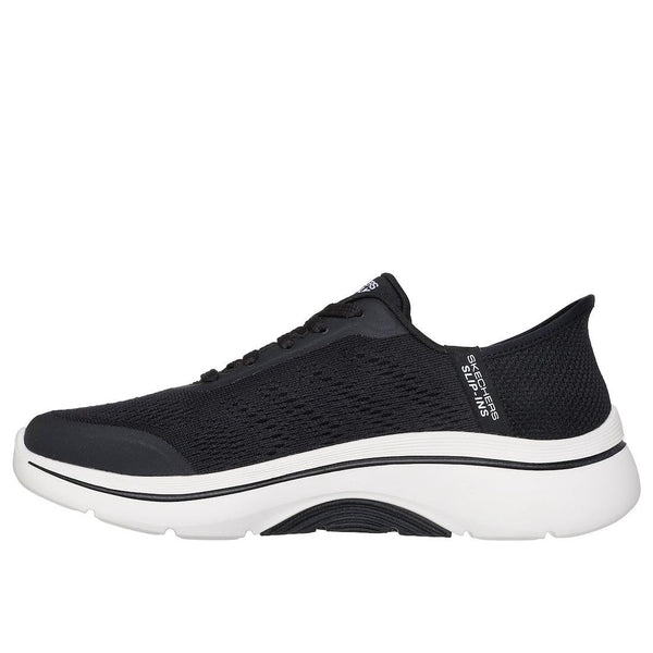 Skechers 125319 Go Walk Arch Fit 2.0 Valenc Ladies Black/White Textile Arch Support Lace Up Trainers