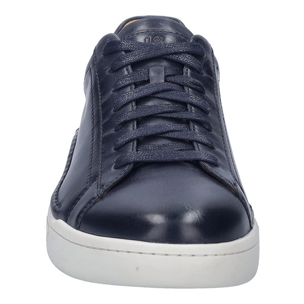Josef Seibel Cleve 02 Mens Navy Leather Arch Support Lace Up Trainers