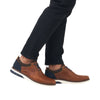Rieker 14405-24 Dustin Mens Cognac Leather Lace Up Shoes
