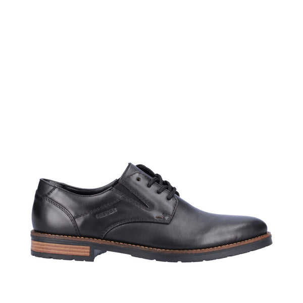 Rieker 14621-00 Mens Black Leather Lace Up Shoes