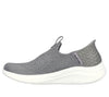 Skechers 149709 Ultra Flex 3.0M - Smooth Step Ladies Grey Textile Vegan Slip On Trainers