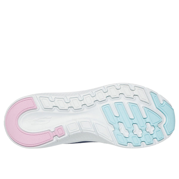 Skechers 150333 Arch Fit 2.0 - Fresh Pace Slip Ins Ladies Navy Multi Textile Vegan Arch Support Slip On Trainers