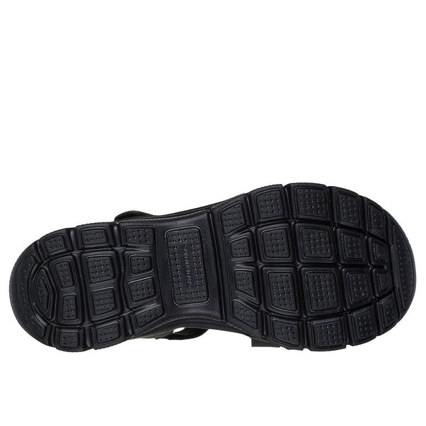 Skechers 163532 Easy Going All Day Chic Ladies Black Other Vegan Touch Fastening Sandals