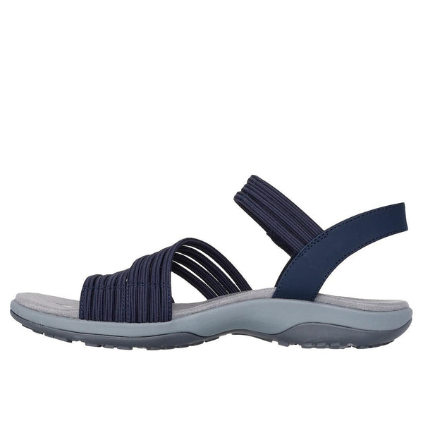 Skechers 163573 Reggae Slim Coffee Run Ladies Navy Textile Touch Fastening Sandals