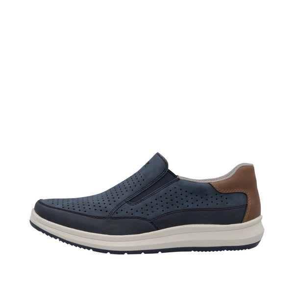Rieker 16952-14 Mens Wide Navy Other Slip On Shoes