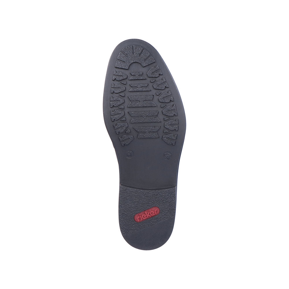 Rieker 17659-00 Mens Wide Black Leather Elasticated Shoes