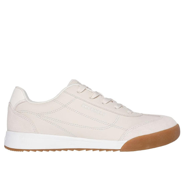 Skechers 177498 Zinger 2.0 Ultimate Classic Ladies Off White Leather Lace Up Trainers