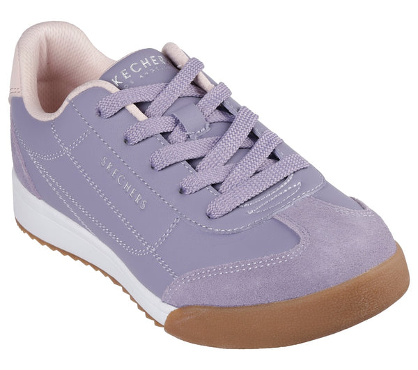 Skechers 177498 Zinger 2.0 Ultimate Classic Ladies Quail Leather Lace Up Trainers