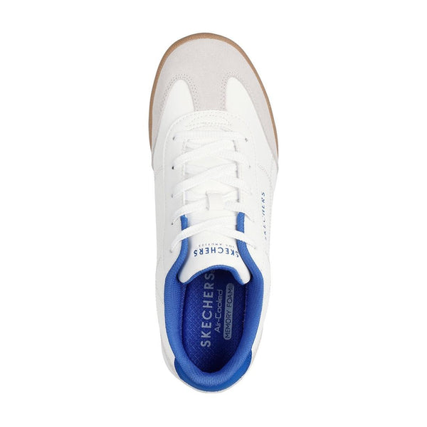 Skechers 183284 Zinger 2.0 Ultimate Classic Mens White Leather Lace Up Trainers