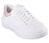 Skechers 185060 Cordova Classic-Best Behavior Ladies White Pink Leather Lace Up Trainers