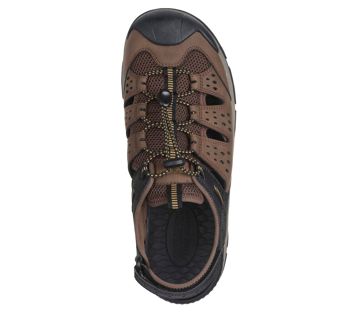 Skechers 205113 Tresmen - Menard Mens Brown Black Vegan  Sandals