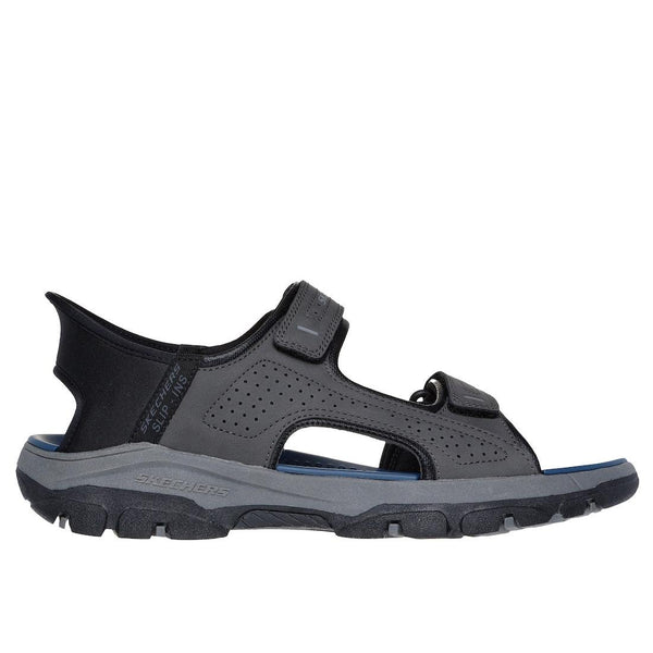 Skechers 205289 Tresmen Reece Mens Charcoal Other Touch Fastening Sandals