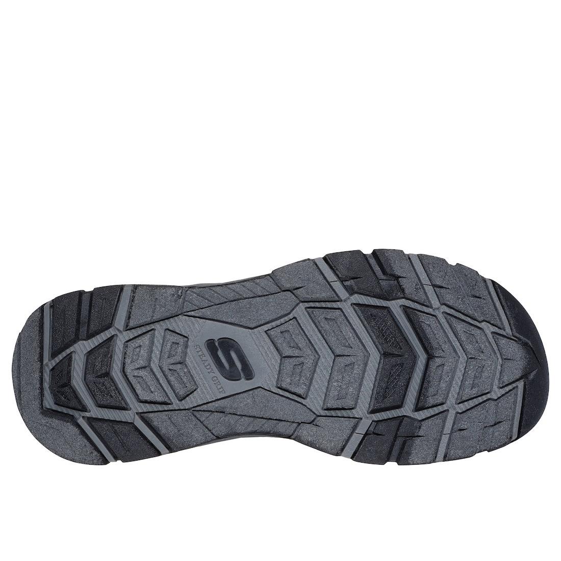 Skechers 205289 Tresmen Reece Mens Charcoal Other Touch Fastening Sandals