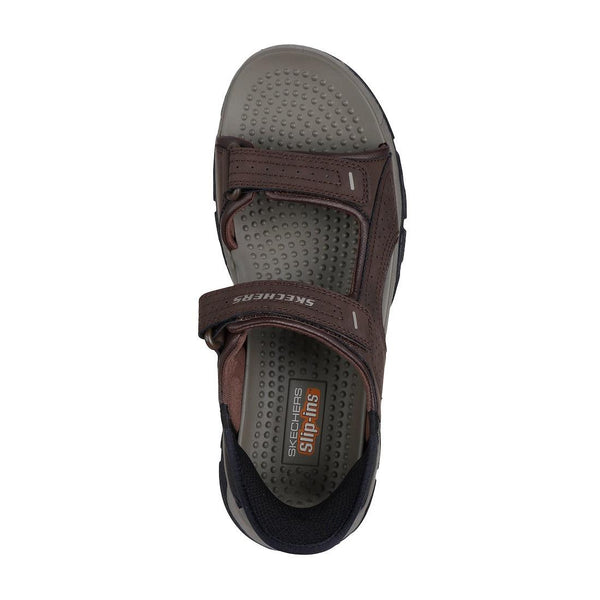 Skechers 205289 Tresmen Reece Mens Chocolate Other Touch Fastening Sandals