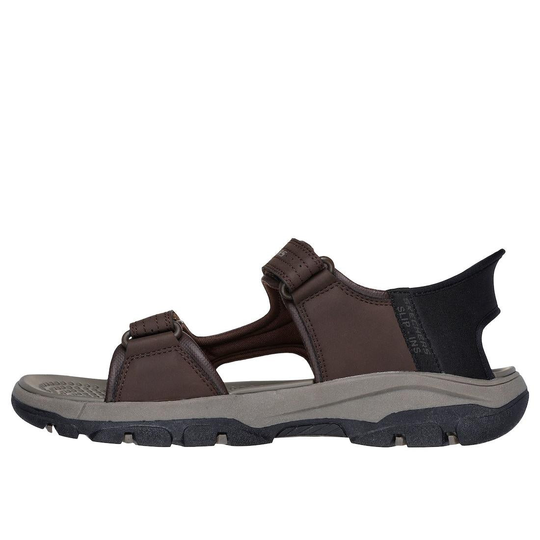 Skechers 205289 Tresmen Reece Mens Chocolate Other Touch Fastening Sandals