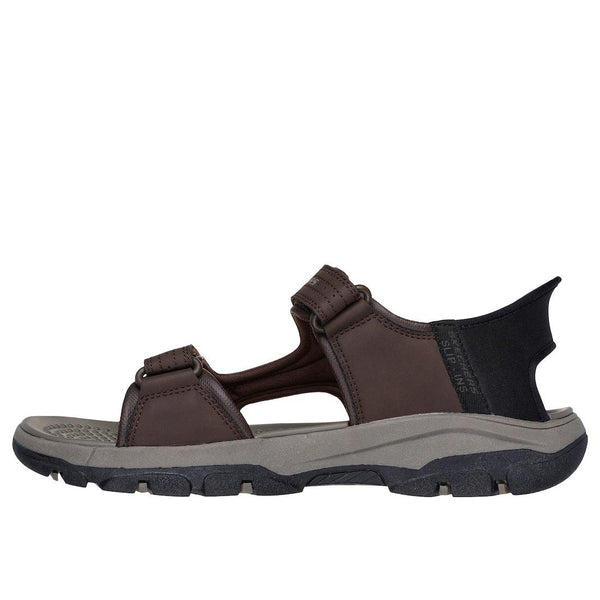 Skechers 205289 Tresmen Reece Mens Chocolate Other Touch Fastening Sandals