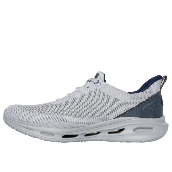 Skechers 210994 Arch Fit Orvan Kincade Mens Light Grey Textile Arch Support Lace Up Trainers