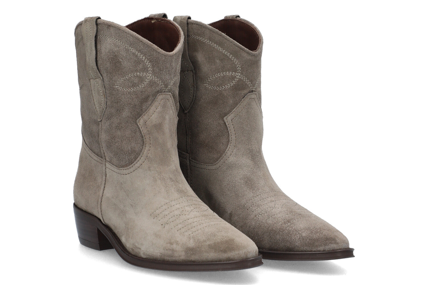 Alpe Cecile 22351121 Ladies Spanish Taupe Suede Slip On Ankle Boots