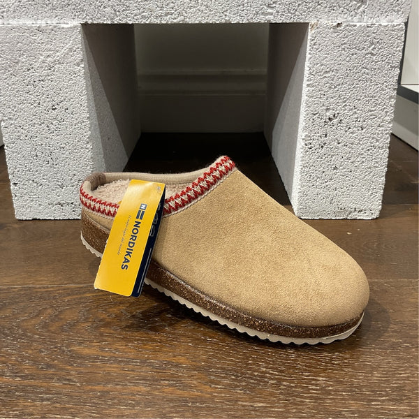 Nordikas 2247 Ladies Spanish Sand Suede Slip On Mules