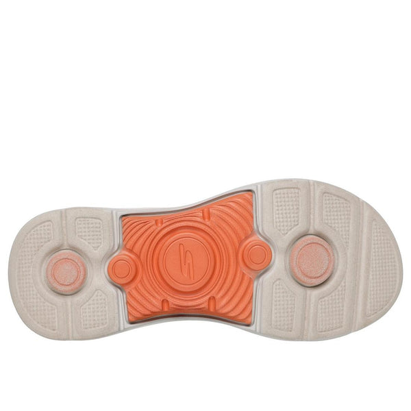 Skechers 229309 Go Walk Arch Fit 2.0 Mens Navy Orange Leather & Textile Arch Support Touch Fastening Sandals