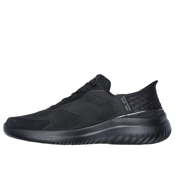Skechers 232459 Bounder 2.0 Emerged Mens Black Textile Lace Up Trainers