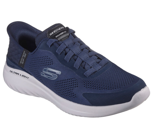 Skechers 232459 Bounder 2.0 - Emerged Mens Navy Textile Vegan Lace Up Trainers