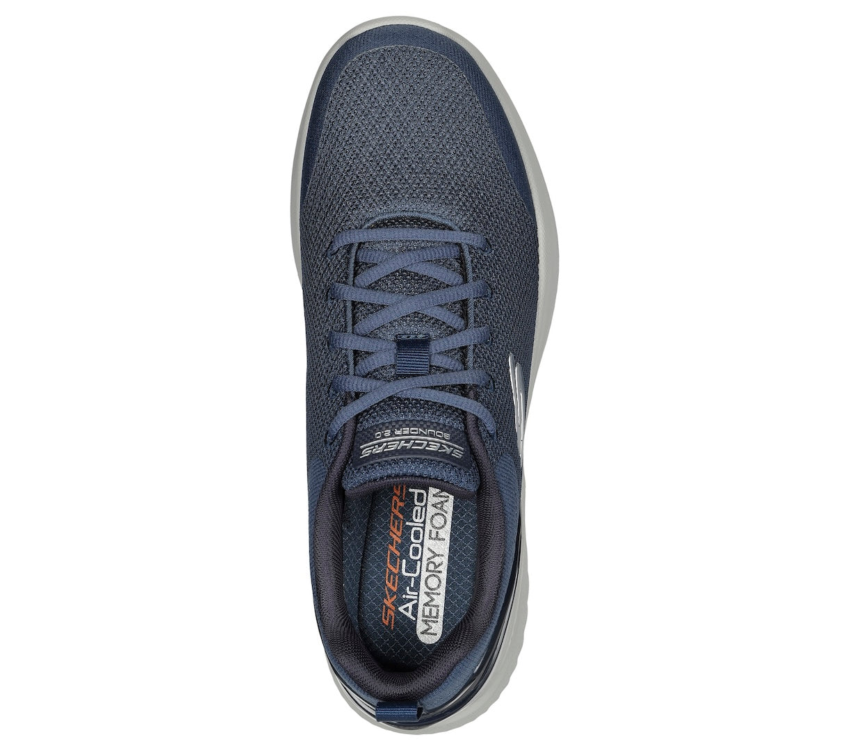 Skechers 232670 Bounder 2.0 - Nasher Mens Navy Textile Vegan Lace Up Trainers
