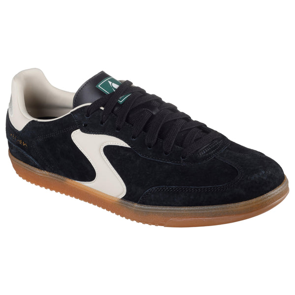 Skechers 254151 Hotshot - Azir Mens Black/Natural  Suede Lace Up Trainers